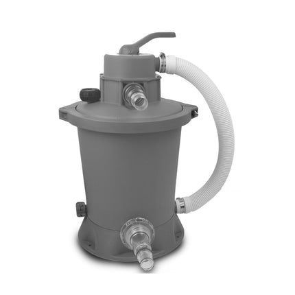 EXIT Wood zwembad 400x200x122cm met zandfilterpomp en overkapping en warmtepomp - bruin - Doika BV - Rechthoekige zwembaden - EXIT Toys - 8720088269589 - 30.67.42.10