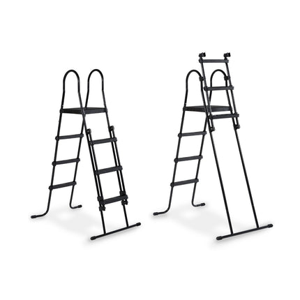 EXIT Wood zwembad ø360x122cm met zandfilterpomp en overkapping en warmtepomp - bruin - Doika BV - Ronde zwembaden - EXIT Toys - 8720088263266 - 30.67.12.10