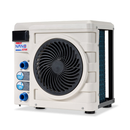 EXIT Wood zwembad ø360x122cm met zandfilterpomp en overkapping en warmtepomp - bruin - Doika BV - Ronde zwembaden - EXIT Toys - 8720088263266 - 30.67.12.10