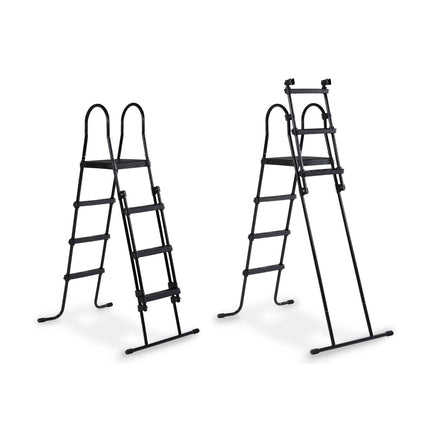 EXIT Wood zwembad ø488x122cm met zandfilterpomp en overkapping en warmtepomp - bruin - Doika BV - Ronde zwembaden - EXIT Toys - 8720088269558 - 30.67.16.10