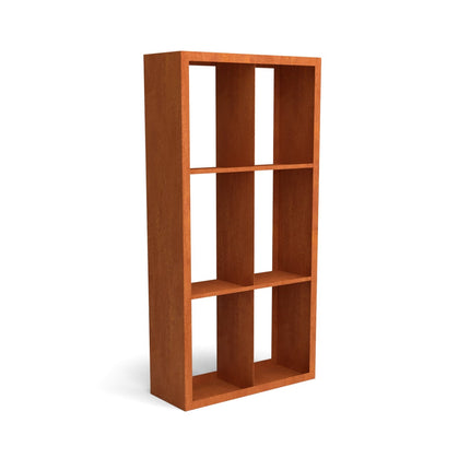 Geroba houtopslag Egura Cortenstaal 100x38,5x200cm met 6 vakken - Doika BV - Houtopslag - Geroba - EguraDC53