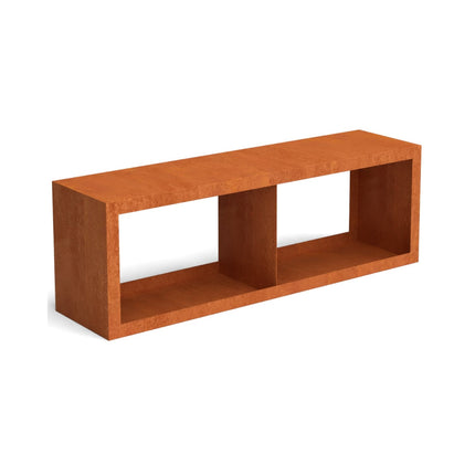 Geroba houtopslag Egura Cortenstaal 150x38,5x50cm met 2 vakken - Doika BV - Houtopslag - Geroba - EguraDC71