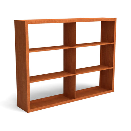 Geroba houtopslag Egura Cortenstaal 200x38,5x150cm met 6 vakken - Doika BV - Houtopslag - Geroba - EguraDC92