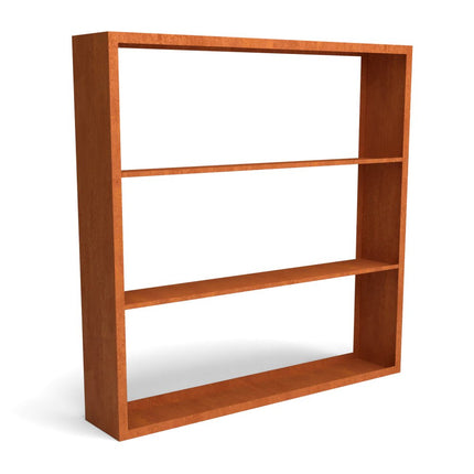 Geroba houtopslag Egura Cortenstaal 200x38,5x200cm met 3 vakken - Doika BV - Houtopslag - Geroba - EguraDC101