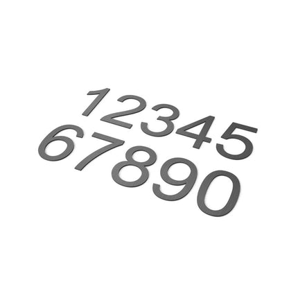 Huisnummer 9 RVS (lettertype: Arial) - LetterBox - Huisnummer - Huisnummer - LC2RVS