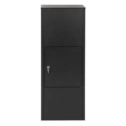 Practo Garden pakketbrievenbus Dortmund achteruitname mat zwart - Doika BV - Pakketbrievenbus - Practo Garden - 5414045039980 - B719N