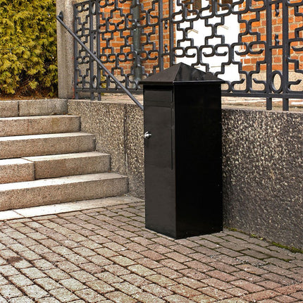 Safepost brievenbus 110 zwart RAL 9005 - Doika BV - Brievenbus - Safepost - 7330589980107 - 11010
