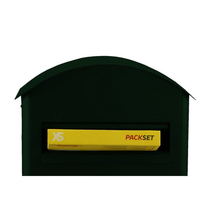 Safepost brievenbus 70 rond dak racegroen RAL 6009 - Doika BV - Brievenbus - Safepost - 7330589955266 - 70526