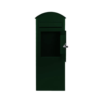 Safepost brievenbus 70 rond dak racegroen RAL 6009 - Doika BV - Brievenbus - Safepost - 7330589955266 - 70526