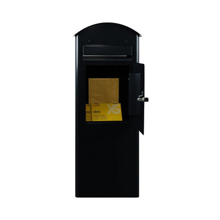 Safepost brievenbus 70 rond dak zwart RAL 9005 - Doika BV - Brievenbus - Safepost - 7330589955105 - 70510