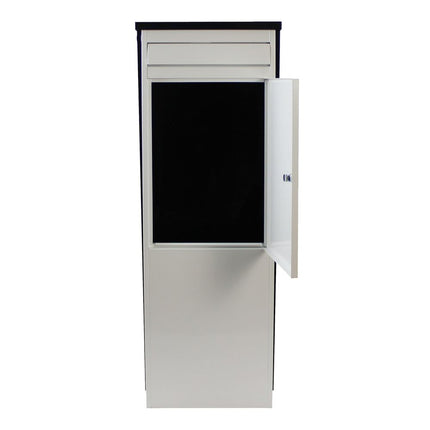 Safepost brievenbus Euroodrend No. 1 zwart/wit - RAL 9005/RAL 9010 - Doika BV - Brievenbus - Safepost - 7330589011108 - 901110