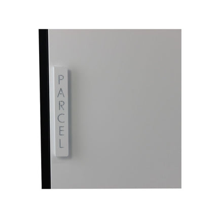 Safepost pakketbrievenbus 65 Tiamat met plat dak zwart/wit RAL 9005/9010 - Doika BV - Pakketbrievenbus - Safepost - 7330589003110 - 900311