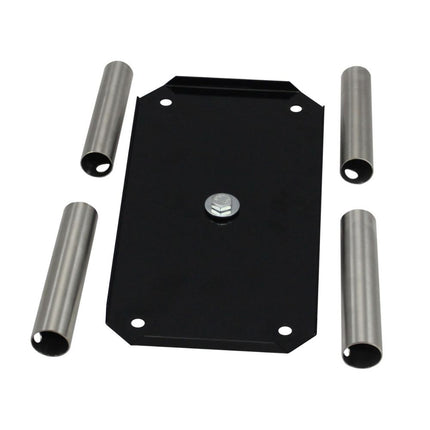 SafePost Stativ 270 E met RV voeten voor In beton gegoten RVS - Doika BV - Brievenbuspaal - Safepost - 4260374420033 - 99028