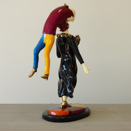 Thermobrass Kleurrijke moderne figuur 56x19x38cm (HxBxL) - Doika BV - Bronzen beeld - Thermobrass - 5410807912102 - B91210